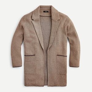 Sophie open-front sweater blazer in chevron XXS